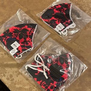 3 face masks in packages